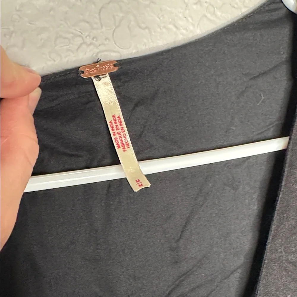 Free People Vintage Summer Ruched Button Midi Dress - Picture 5 of 9